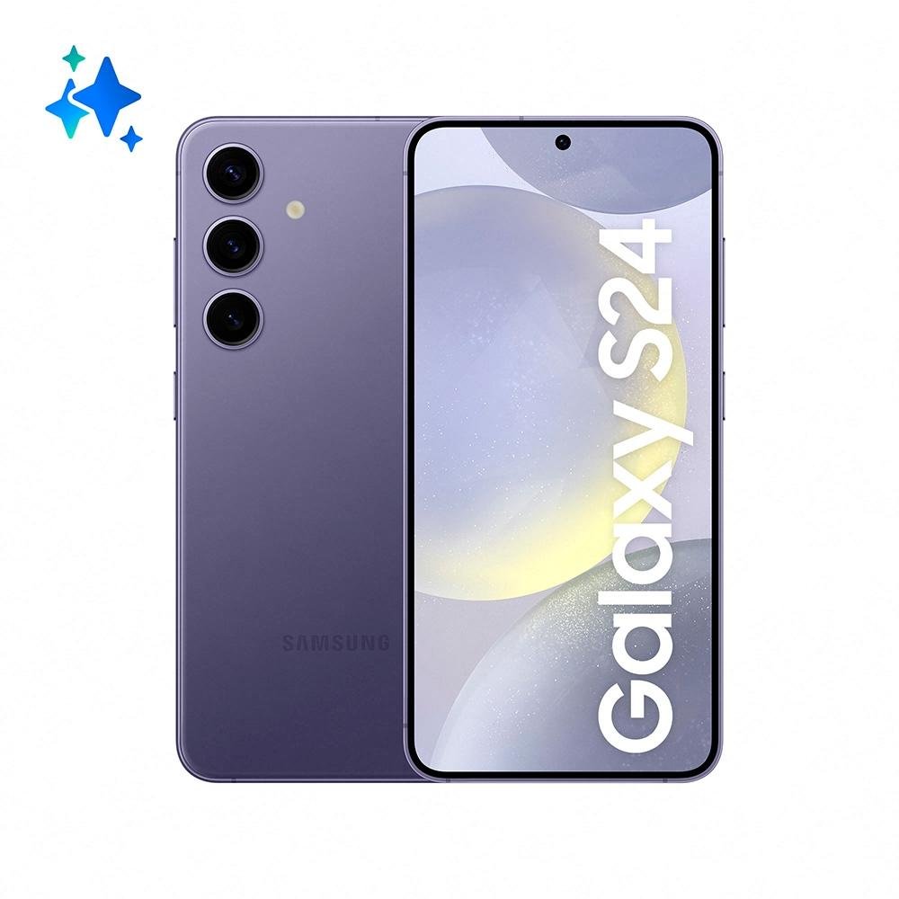 Imagem 2 de 11 do produto Smartphone Samsung Galaxy S24, Galaxy AI, Câmera Tripla 50MP, Tela de 6.2" 1-120Hz, 256GB, 8GB de RAM, eSIM, Violeta - SM-S921BZVSZTO