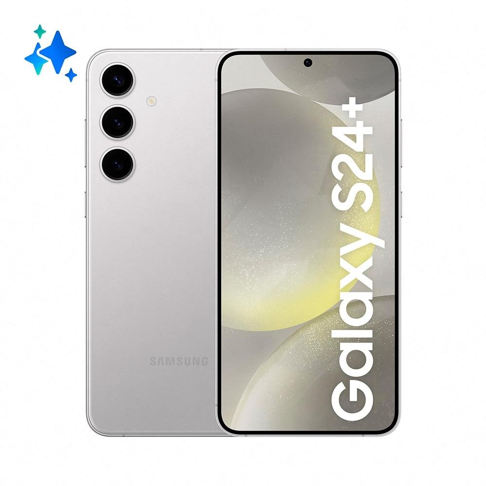 Smartphone Samsung Galaxy S24+, Galaxy AI, Câmera Tripla 50MP, Tela de 6.7" 1-120Hz, 512GB, 12GB de RAM, eSIM, Cinza - SM-S926BZASZTO Smartphone Samsung Galaxy S24+, Galaxy AI, Câmera Tripla 50MP, Tela de 6.7" 1-120Hz, 512GB, 12GB de RAM, eSIM, Cinza - SM-S926BZASZTO