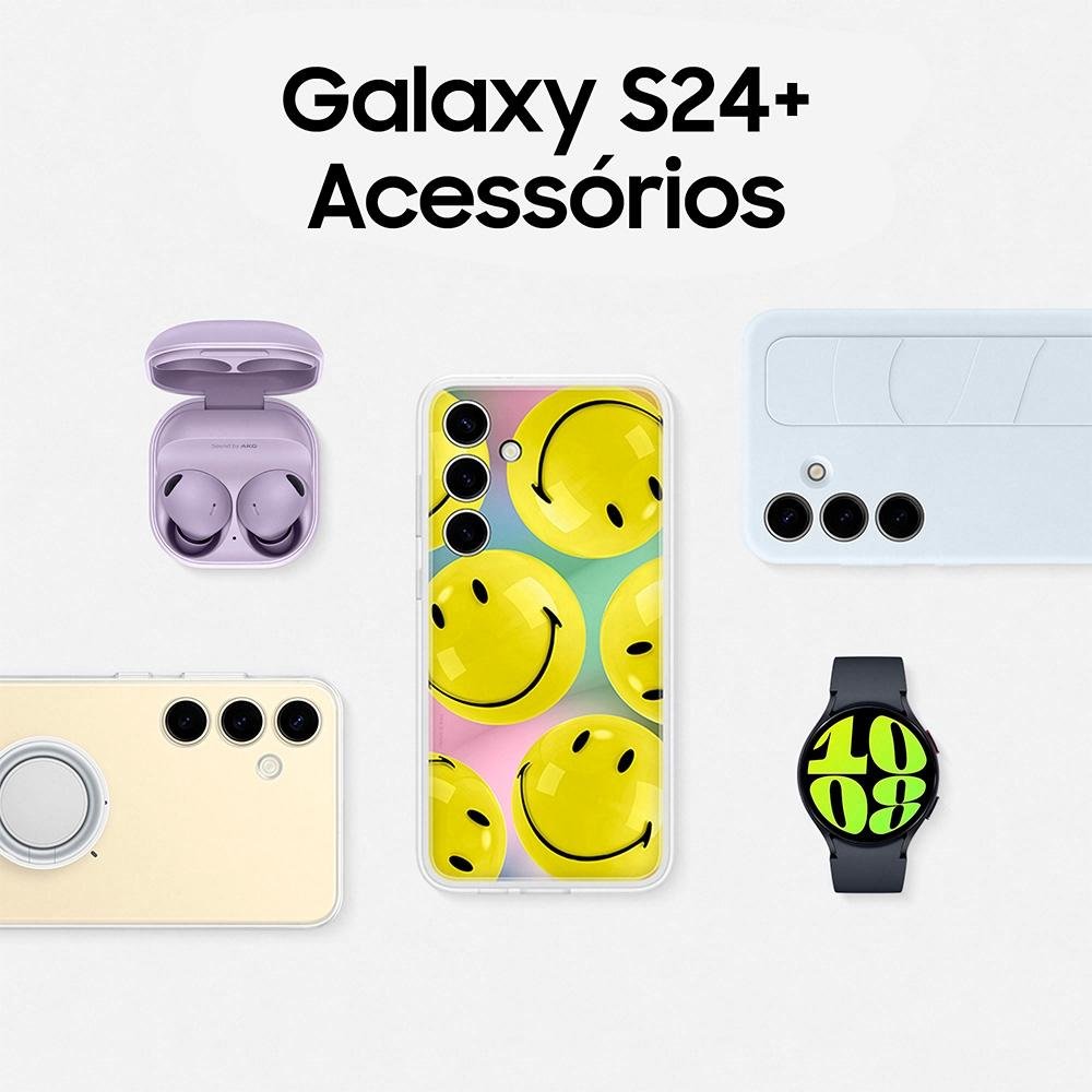 Smartphone Samsung Galaxy S24+, Galaxy AI, Câmera Tripla 50MP, Tela de 6.7" 1-120Hz, 512GB, 12GB de RAM, eSIM, Cinza - SM-S926BZASZTO Smartphone Samsung Galaxy S24+, Galaxy AI, Câmera Tripla 50MP, Tela de 6.7" 1-120Hz, 512GB, 12GB de RAM, eSIM, Cinza - SM-S926BZASZTO