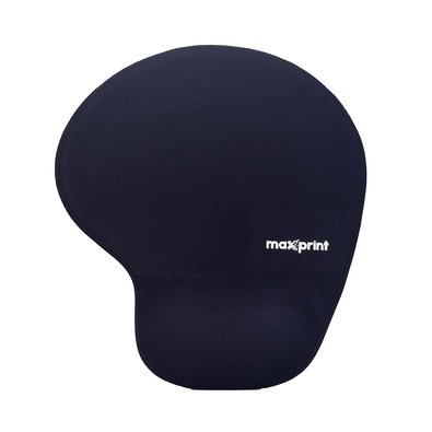Mousepad Maxprint, 23x19.5cm, com Apoio em Gel Smart, Preto - 60000097