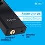 Fechadura Eletrônica Digital De Embutir Com Biometria Elsys, Preto - ESF-DE2000B