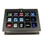 Mesa Controladora de Stream Rise Mode Vision 02 Alumínio, 15 Teclas LCD, Premium, Preto - RM-MC-02-B