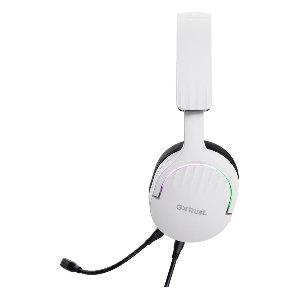 Imagem 4 de 4 do produto Headset Gamer GXTrust 490W Fayzo 7.1 Surround, RGB, Setup White, Branco - 25302