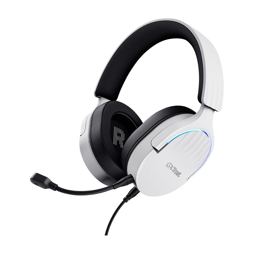 Imagem 2 de 4 do produto Headset Gamer GXTrust 490W Fayzo 7.1 Surround, RGB, Setup White, Branco - 25302