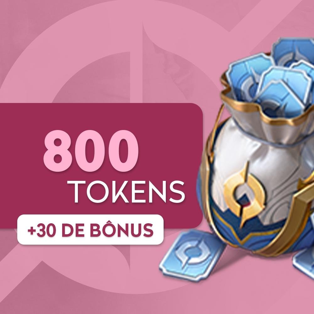 Honor of Kings - 800 Tokens+ 30 de Bônus KaBuM!