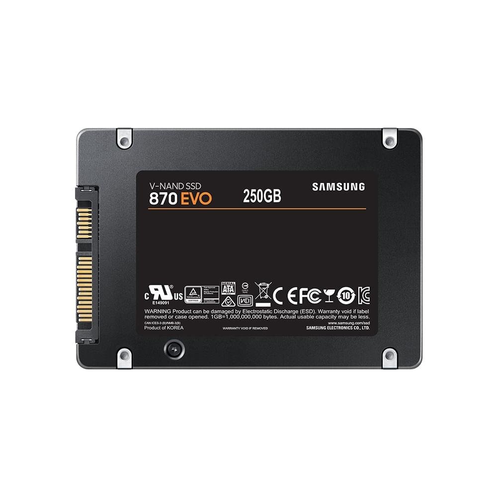 SSD Samsung 250GB Evo 870 Sata KaBuM