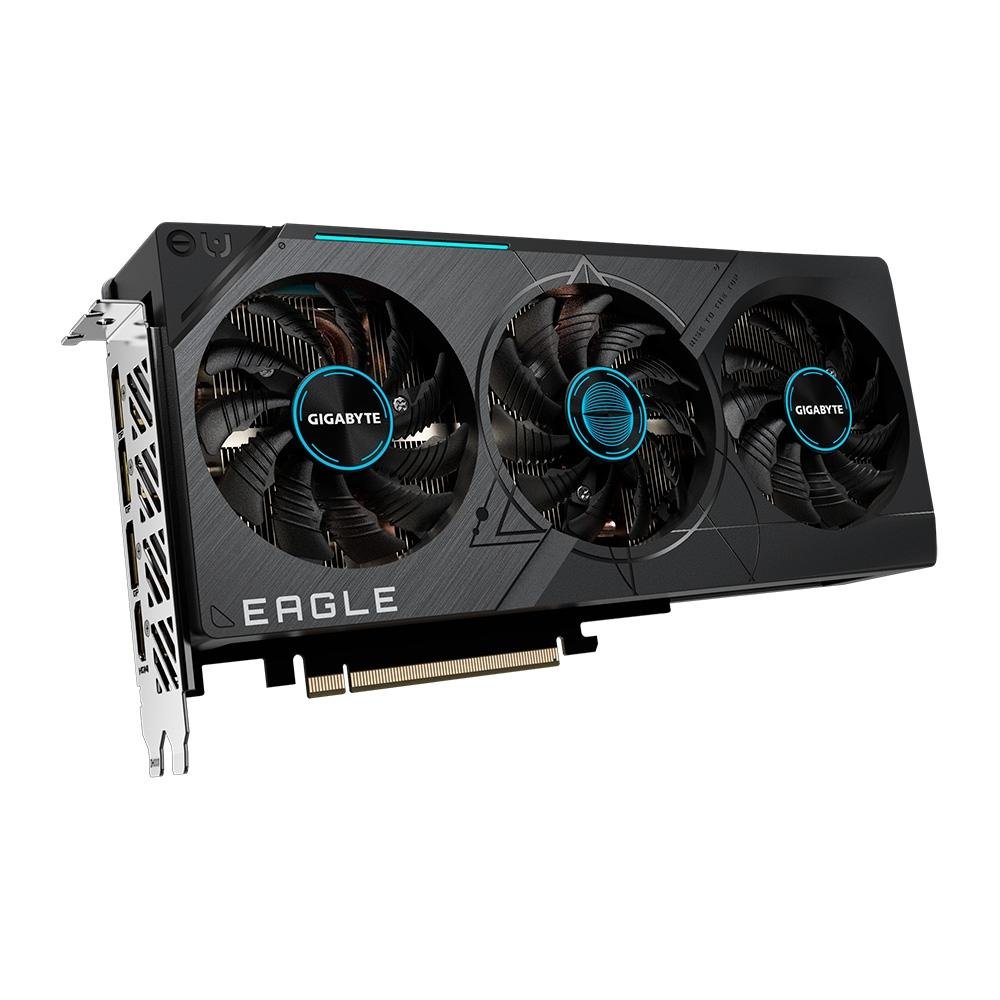 Imagem 3 de 8 do produto Placa de Vídeo RTX 4070 Super Gigabyte Eagle OC NVIDIA GeForce, 12GB GDDR6, DLSS, Ray Tracing - GV-N407SEAGLE OC-12GD