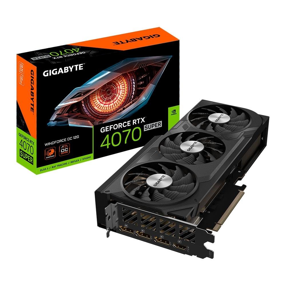 Placa de Vídeo RTX 4070 Super Windforce | KaBuM! Placa de Vídeo RTX 4070 Super Windforce | KaBuM!