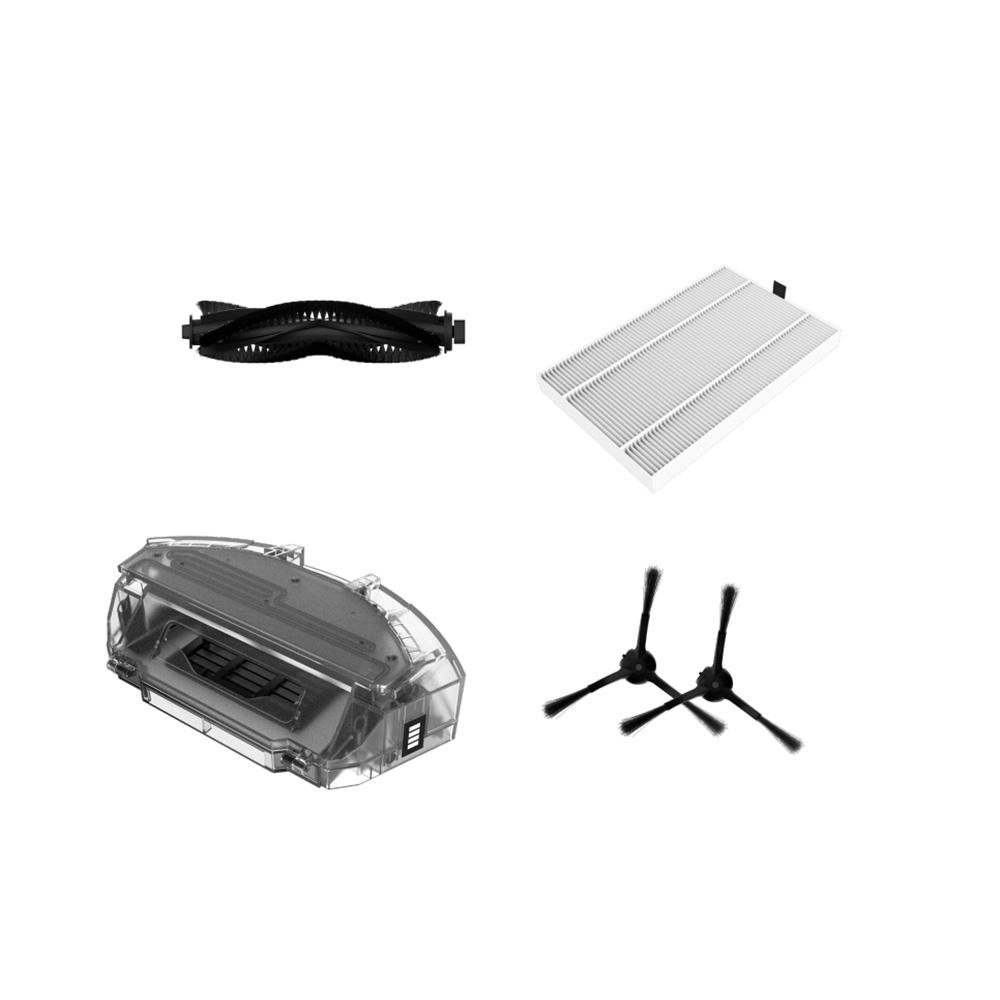 Kit reposição para Robô Aspirador KABUM! smart 900, Branco - 1 Escova Rotativa +1 Filtro HEPA +2 Escovas Laterais +1 Reservatório - KSHPR224
