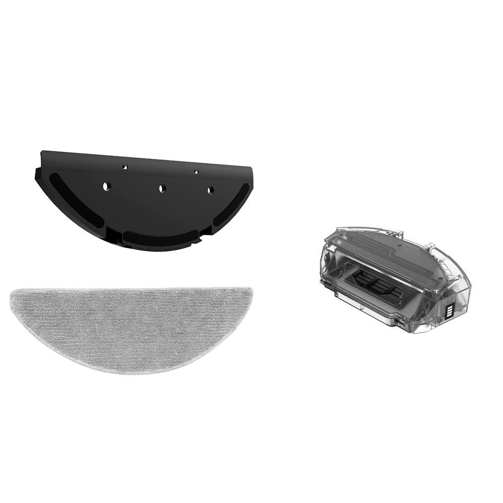 Kit reposição para Robô Aspirador KABUM! smart 900, Branco - 1 Suporte de Pano + 1 Pano de Limpeza + 1 Reservatório - KSHPR243