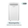 Ar Condicionado Portátil KABUM! smart 100, 12000 BTUs, Frio, Wi-Fi, Alexa/Google Assistente, 127V, Branco - KSAC100BR127