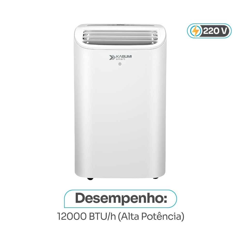 Ar Condicionado Portátil Balão.info Smart 100, 12000 BTUs, Frio, Controle via App, Alexa/Google Assistente, 220V, Branco - KSAC100BR220 - view 2