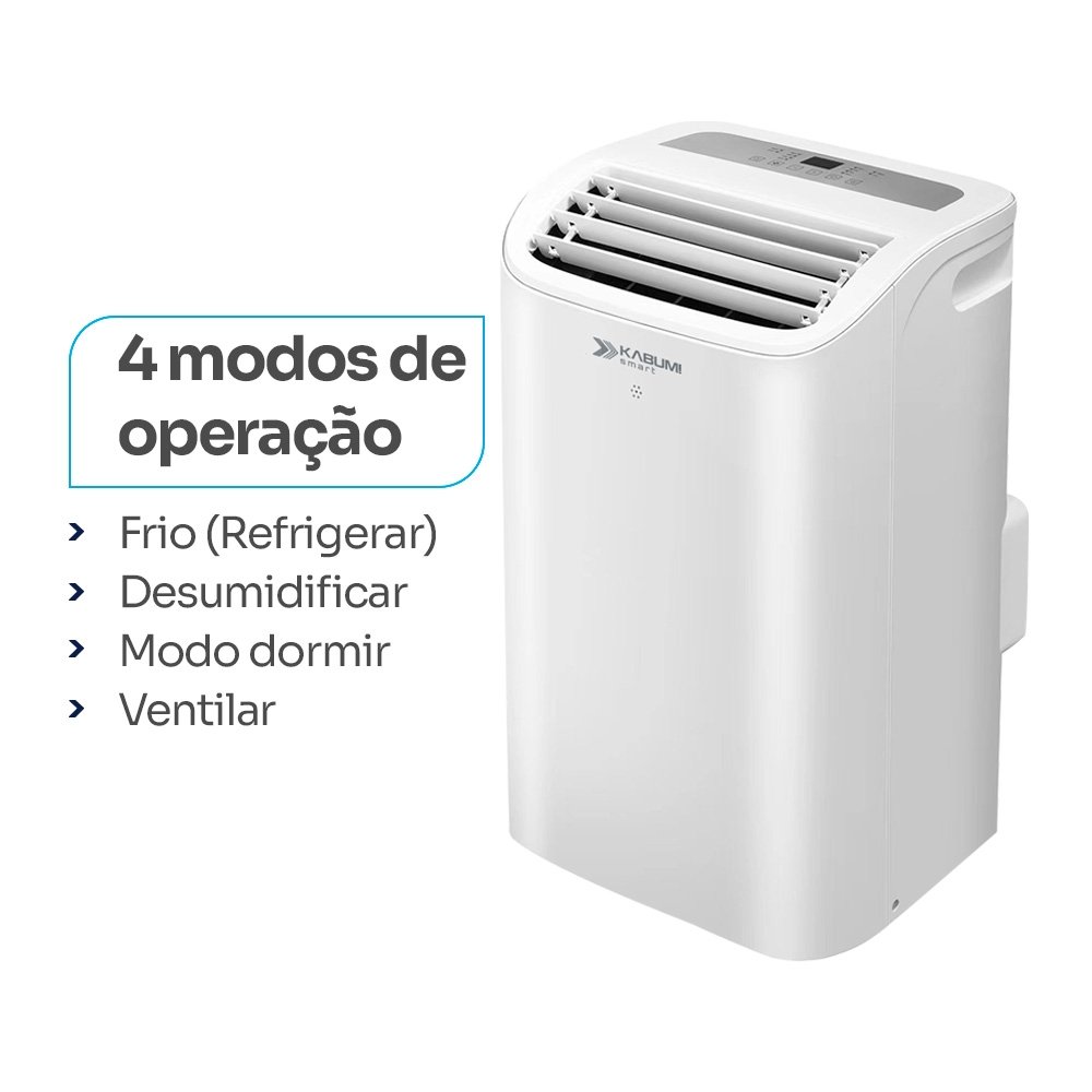 Ar Condicionado Portátil Balão.info Smart 100, 12000 BTUs, Frio, Controle via App, Alexa/Google Assistente, 220V, Branco - KSAC100BR220 - view 3