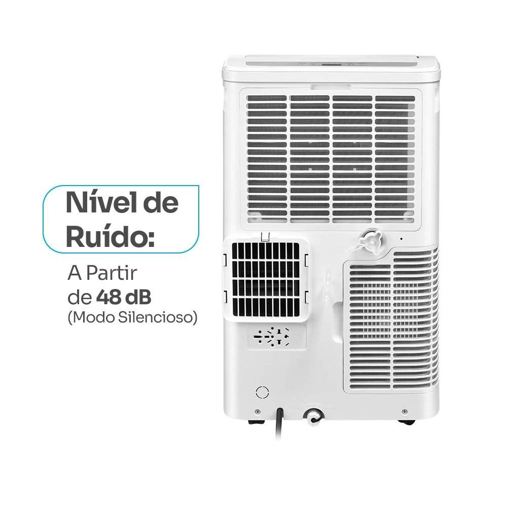 Ar Condicionado Portátil Balão.info Smart 100, 12000 BTUs, Frio, Controle via App, Alexa/Google Assistente, 220V, Branco - KSAC100BR220 - view 4