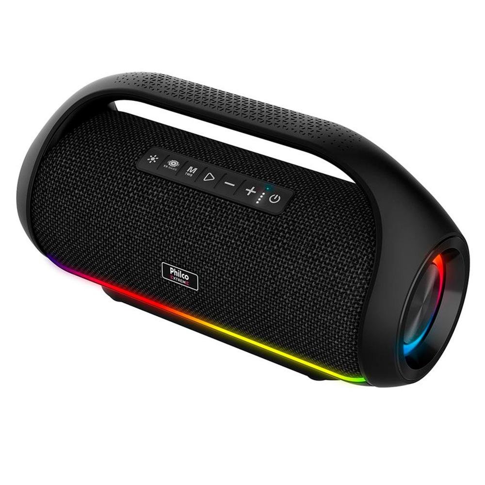 Imagem 3 de 5 do produto Caixa de Som Bluetooth Philco Extreme PBS220BT, 220W RMS, IPX5 Resistente à Água, Preto - 56603791