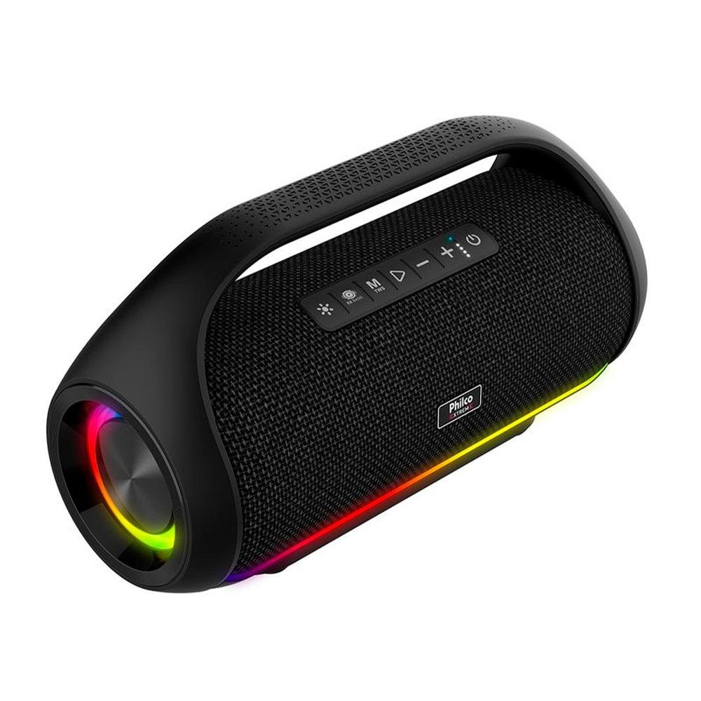 Imagem 4 de 5 do produto Caixa de Som Bluetooth Philco Extreme PBS220BT, 220W RMS, IPX5 Resistente à Água, Preto - 56603791
