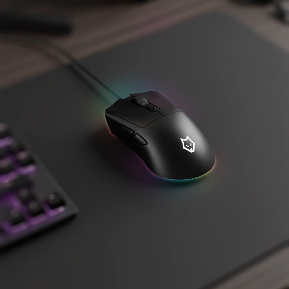 Mouse Gamer Husky Arrow, RGB, 16000 DPI, 7 Botões, Preto - HMS300PT