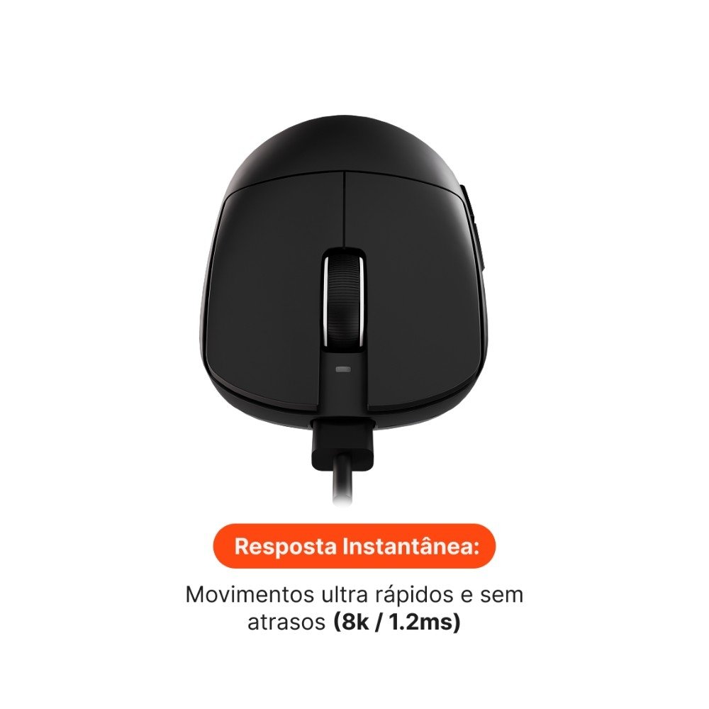 Mouse Gamer Sem Fio Husky Cold Blood, Sensor PixArt 3950, 8000Hz, Tri-Mode, Switch Huano Pink, RGB - HMS001 Mouse Gamer Sem Fio Husky Cold Blood, Sensor PixArt 3950, 8000Hz, Tri-Mode, Switch Huano Pink, RGB - HMS001