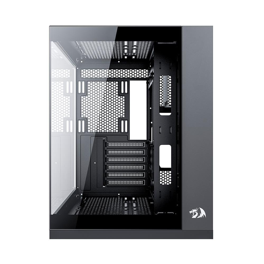 Imagem 3 de 6 do produto Gabinete Gamer Redragon Wideload Pro, Mid Tower, ATX, Lateral e Frontal em Vidro Temperado, Preto - CA-604B-PRO