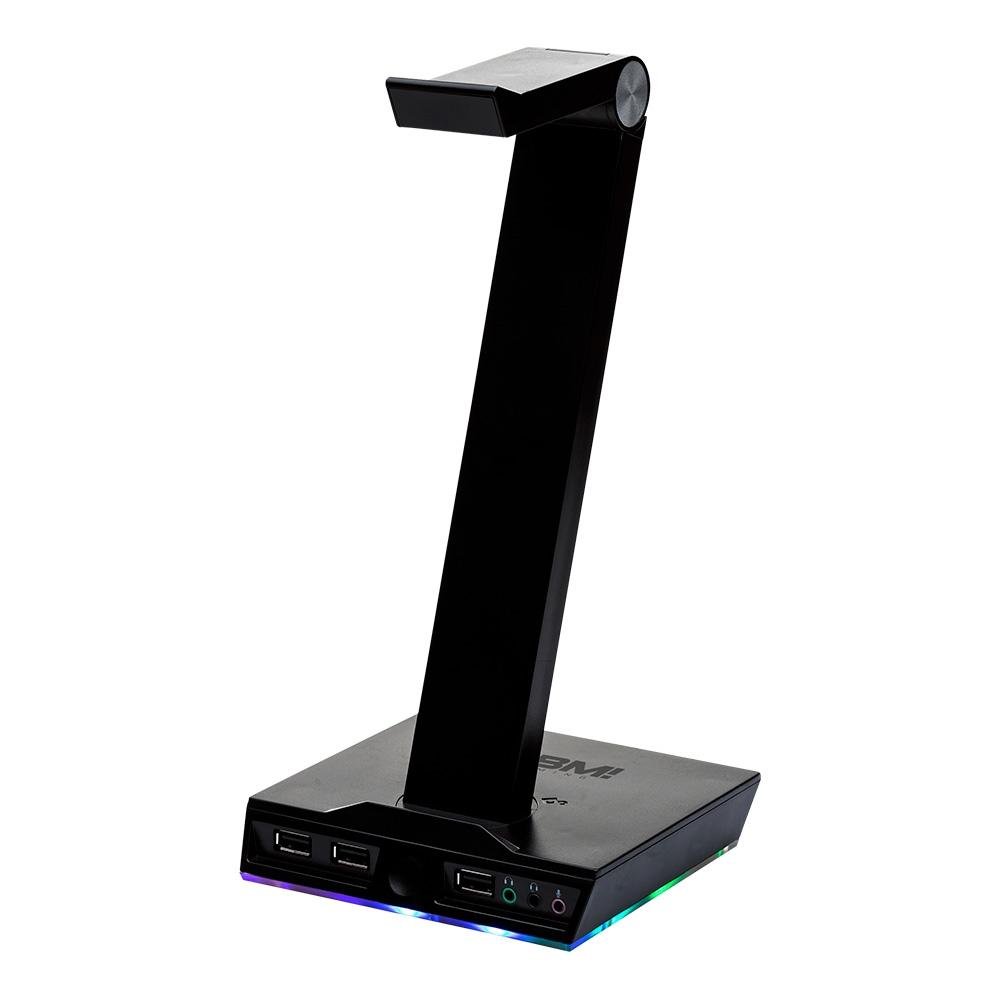 Suporte de Headset Gamer, Balão.info Gaming SHG200, RGB, 3x USB, Com Placa de som - KGSHG200PT