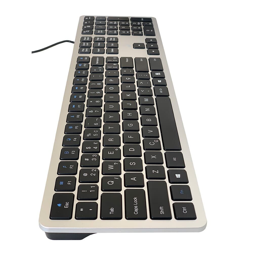 Teclado Slim ( Balão.info), USB, Preto e Prata - RM-TS-BS - view 6