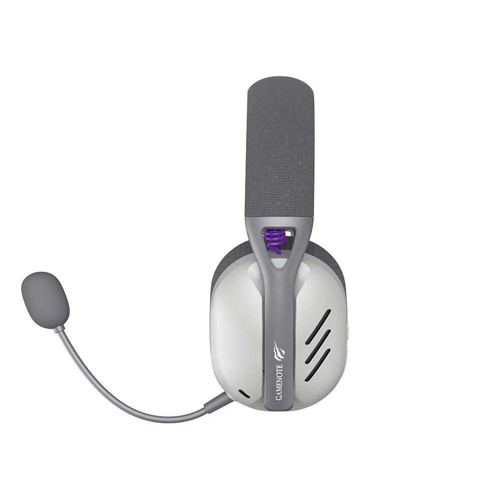 Headset Gamer Sem Fio Havit Fuxi H3 Wireless, Bluetooth e 2.4GHz, Baixa Latência, Cinza - Fuxi-H3 Gray - view 4