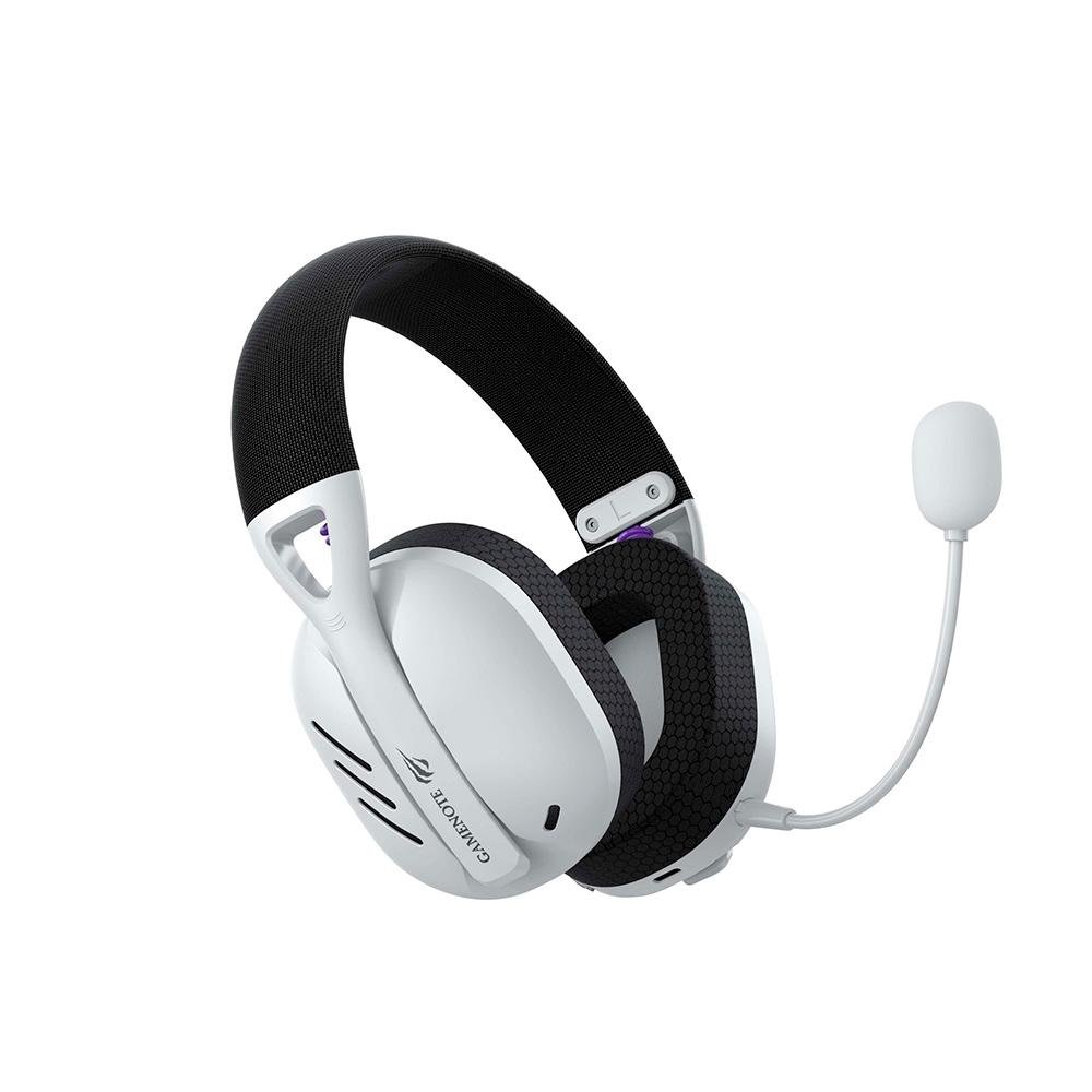 Imagem 6 de 6 do produto Headset Gamer Sem Fio Havit Fuxi H3 Wireless, Bluetooth e 2.4GHz, Som 7.1, Preto e Branco - Fuxi-H3 Black White