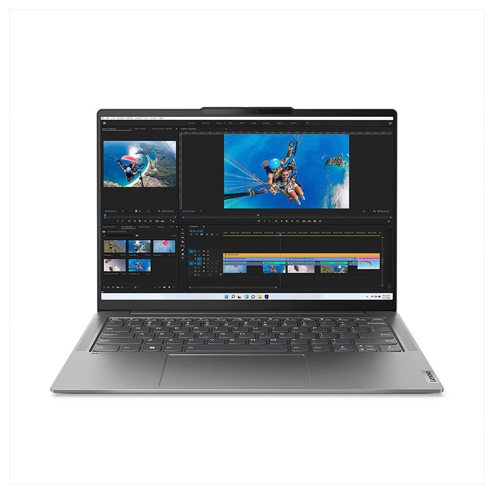 Notebook Lenovo Yoga Slim 6 Intel Core i5-1240P, 16GB RAM, SSD 512GB, 14" 2K, Windows 11, Cinza - 83C70000BR Notebook Lenovo Yoga Slim 6 Intel Core i5-1240P, 16GB RAM, SSD 512GB, 14" 2K, Windows 11, Cinza - 83C70000BR