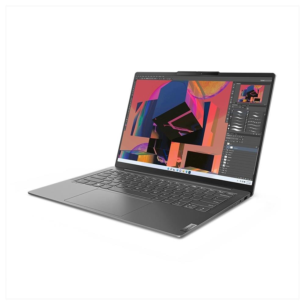 Notebook Lenovo Yoga Slim 6 Intel Core i5-1240P, 16GB RAM, SSD 512GB, 14" 2K, Windows 11, Cinza - 83C70000BR Notebook Lenovo Yoga Slim 6 Intel Core i5-1240P, 16GB RAM, SSD 512GB, 14" 2K, Windows 11, Cinza - 83C70000BR