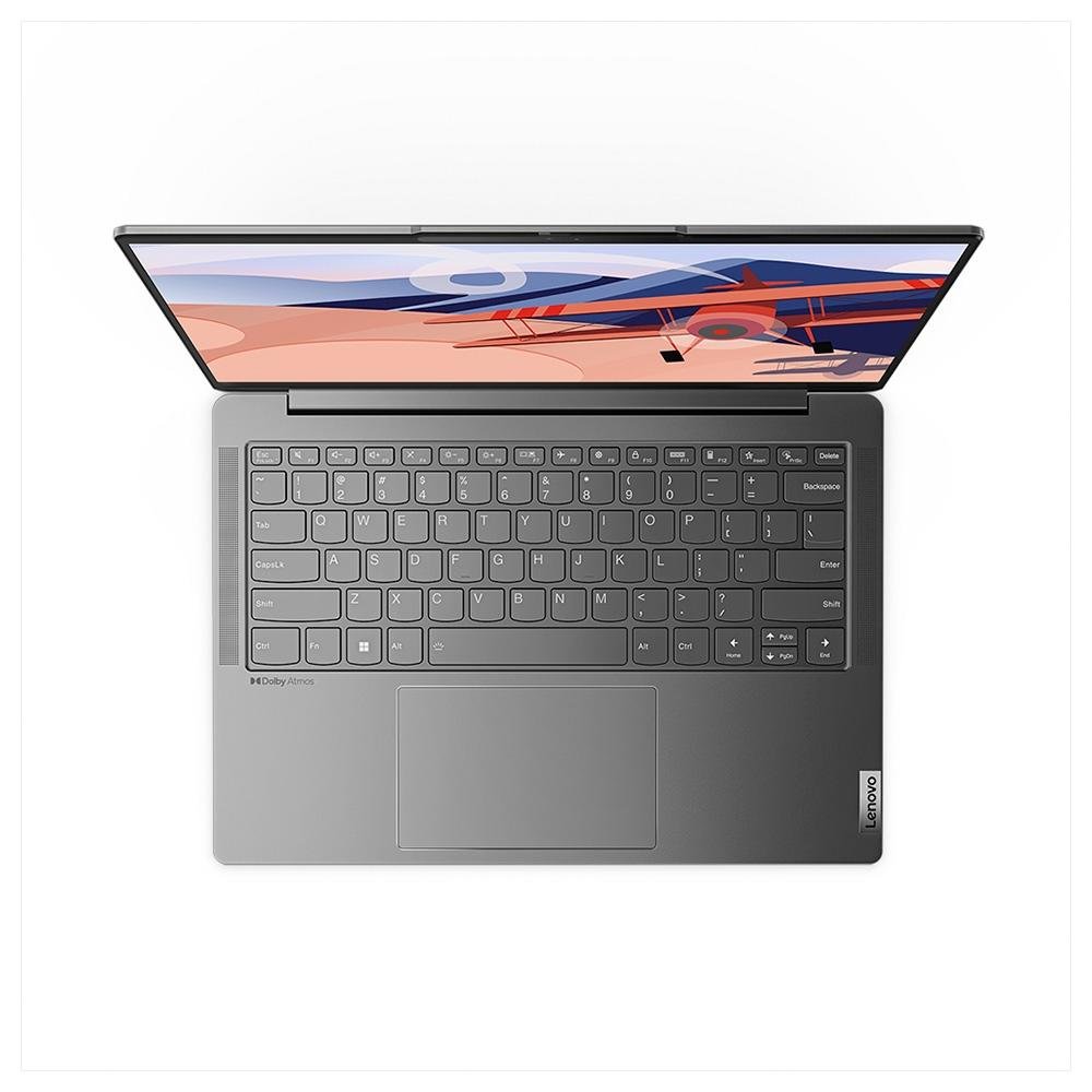 Notebook Lenovo Yoga Slim 6 Intel Core i5-1240P, 16GB RAM, SSD 512GB, 14" 2K, Windows 11, Cinza - 83C70000BR Notebook Lenovo Yoga Slim 6 Intel Core i5-1240P, 16GB RAM, SSD 512GB, 14" 2K, Windows 11, Cinza - 83C70000BR