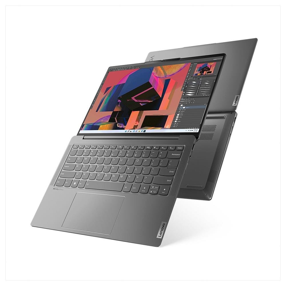 Notebook Lenovo Yoga Slim 6 Intel Core i5-1240P, 16GB RAM, SSD 512GB, 14" 2K, Windows 11, Cinza - 83C70000BR Notebook Lenovo Yoga Slim 6 Intel Core i5-1240P, 16GB RAM, SSD 512GB, 14" 2K, Windows 11, Cinza - 83C70000BR