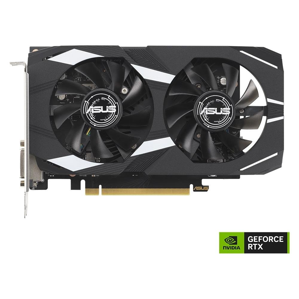 Placa de Vídeo RTX 3050 ASUS 6G Dual OC NVIDIA GeForce, 6GB GDDR6, DLSS, Ray Tracing, G-Sync - 90YV0K60-M0NA00 - view 4