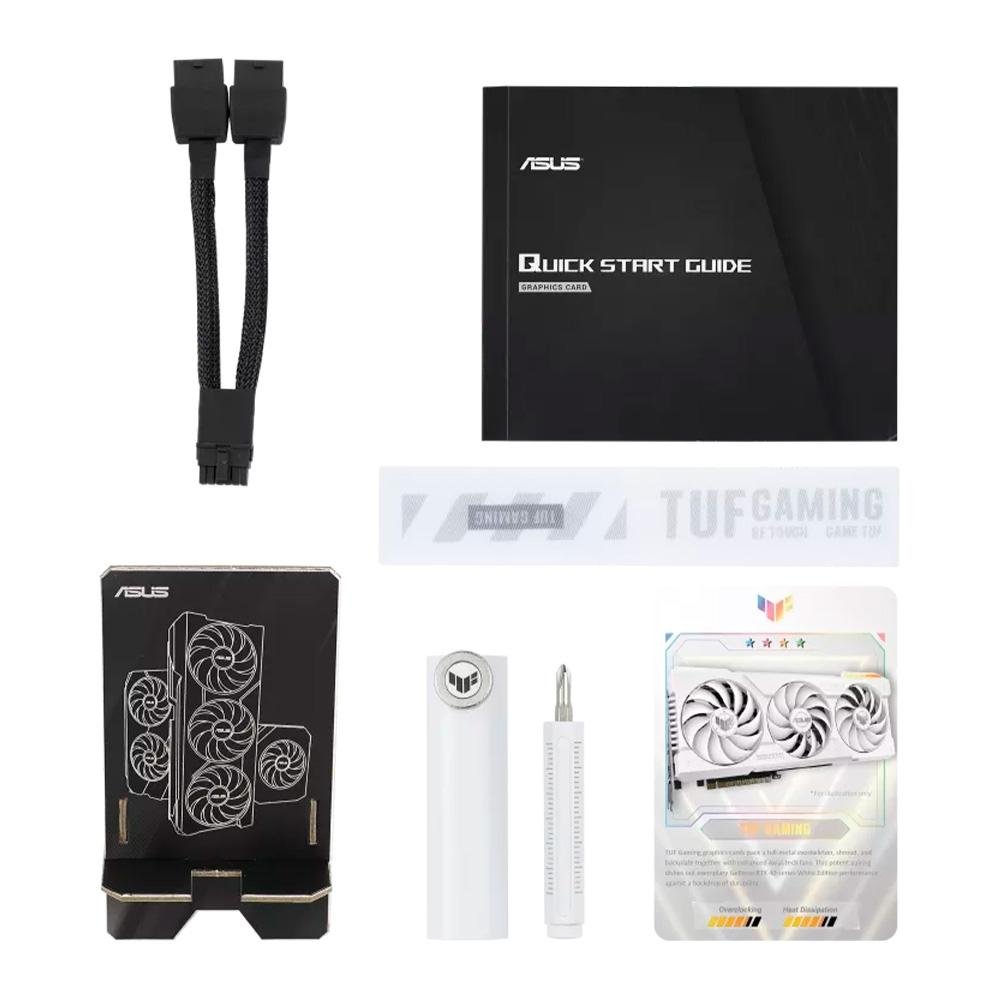 Imagem 14 de 14 do produto Placa de Vídeo ASUS TUF Gaming NVIDIA GeForce RTX 4070 Ti Super White OC Edition, 16GB GDDR6X, ARGB, DLSS, Ray Trancing - 90YV0KF2-M0NA00
