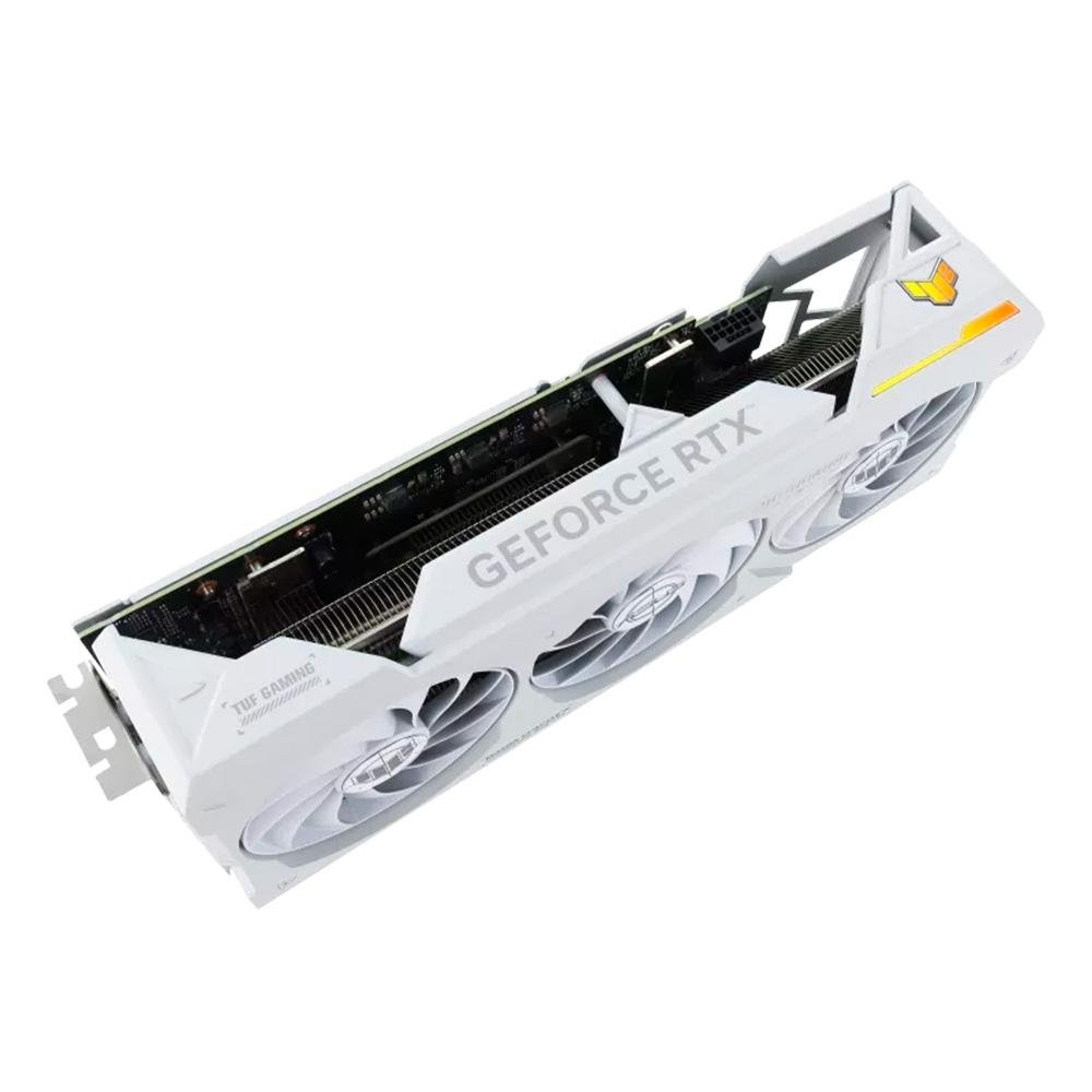 Imagem 12 de 14 do produto Placa de Vídeo ASUS TUF Gaming NVIDIA GeForce RTX 4070 Ti Super White OC Edition, 16GB GDDR6X, ARGB, DLSS, Ray Trancing - 90YV0KF2-M0NA00