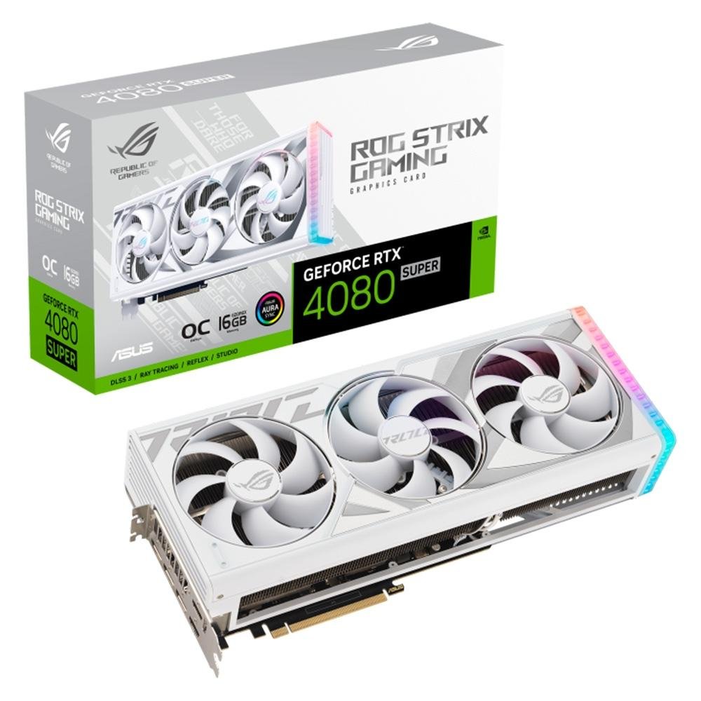 グラフィックボード・グラボ・ビデオカード ASUS ROG Strix RTX 4080 White OC Placa de Vídeo RTX 4080 S ASUS ROG-STRIX | KaBuM!