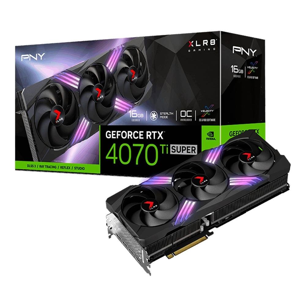 PNY Placa gráfica GeForce RTX™ 4070 Ti Super 16GB Verto