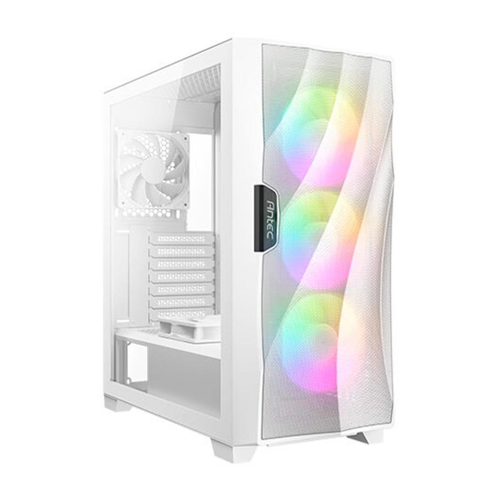 Imagem 2 de 11 do produto Gabinete Gamer Antec DF700 FLUX WHITE, Mid Tower, ATX, Lateral em Vidro Temperado, 3 Coolers Fans ARGB Branco - DF700