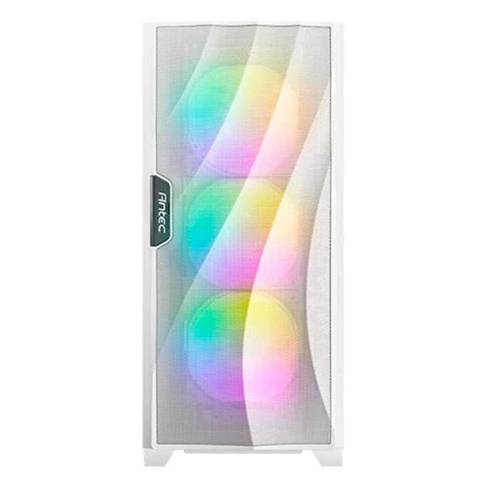 Gabinete Gamer Antec DF700 FLUX WHITE, Mid Tower, ATX, Lateral em Vidro Temperado, 3 Coolers Fans ARGB Branco ( Balão.info - view 5