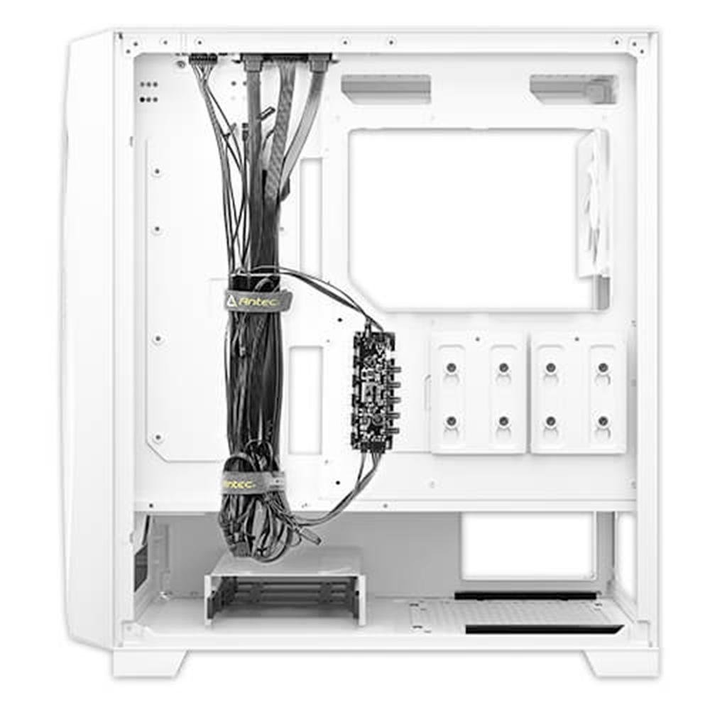 Gabinete Gamer Antec DF700 FLUX WHITE, Mid Tower, ATX, Lateral em Vidro Temperado, 3 Coolers Fans ARGB Branco ( Balão.info - view 7