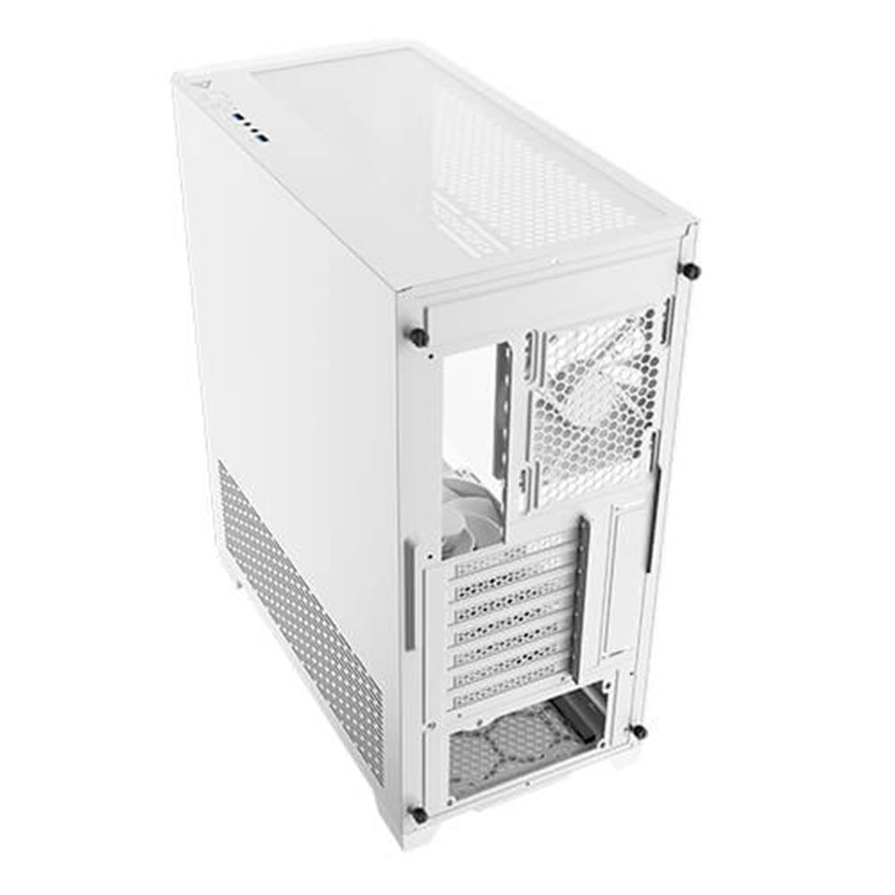 Gabinete Gamer Antec DF700 FLUX WHITE, Mid Tower, ATX, Lateral em Vidro Temperado, 3 Coolers Fans ARGB Branco ( Balão.info - view 8