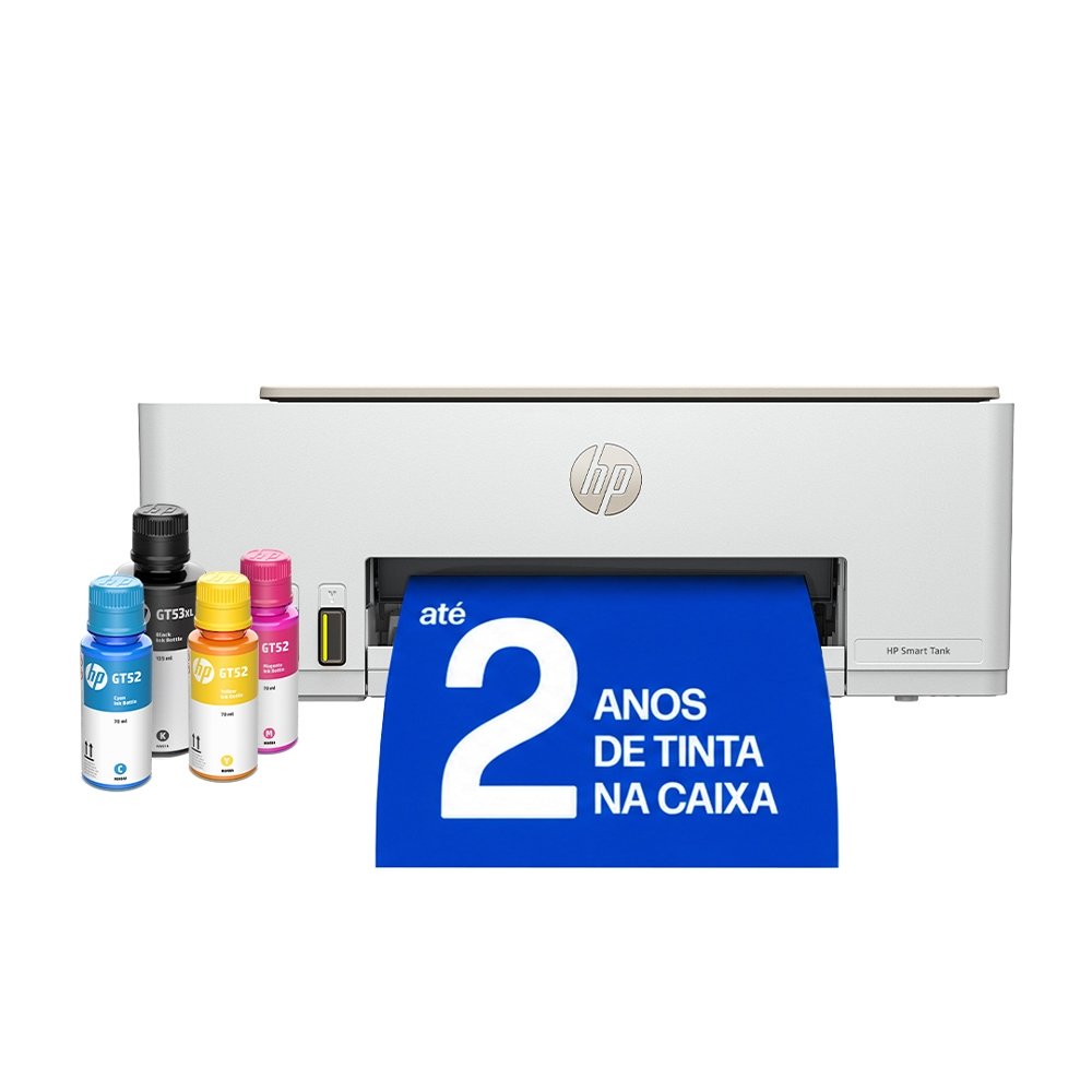Impressora Multifuncional Hp Smart Tank 583, Tanque De Tinta Colorida, Wi-fi (4a8d8a) - Impressora, Copiadora E Scanner (ref Gt52 E Gt53)
