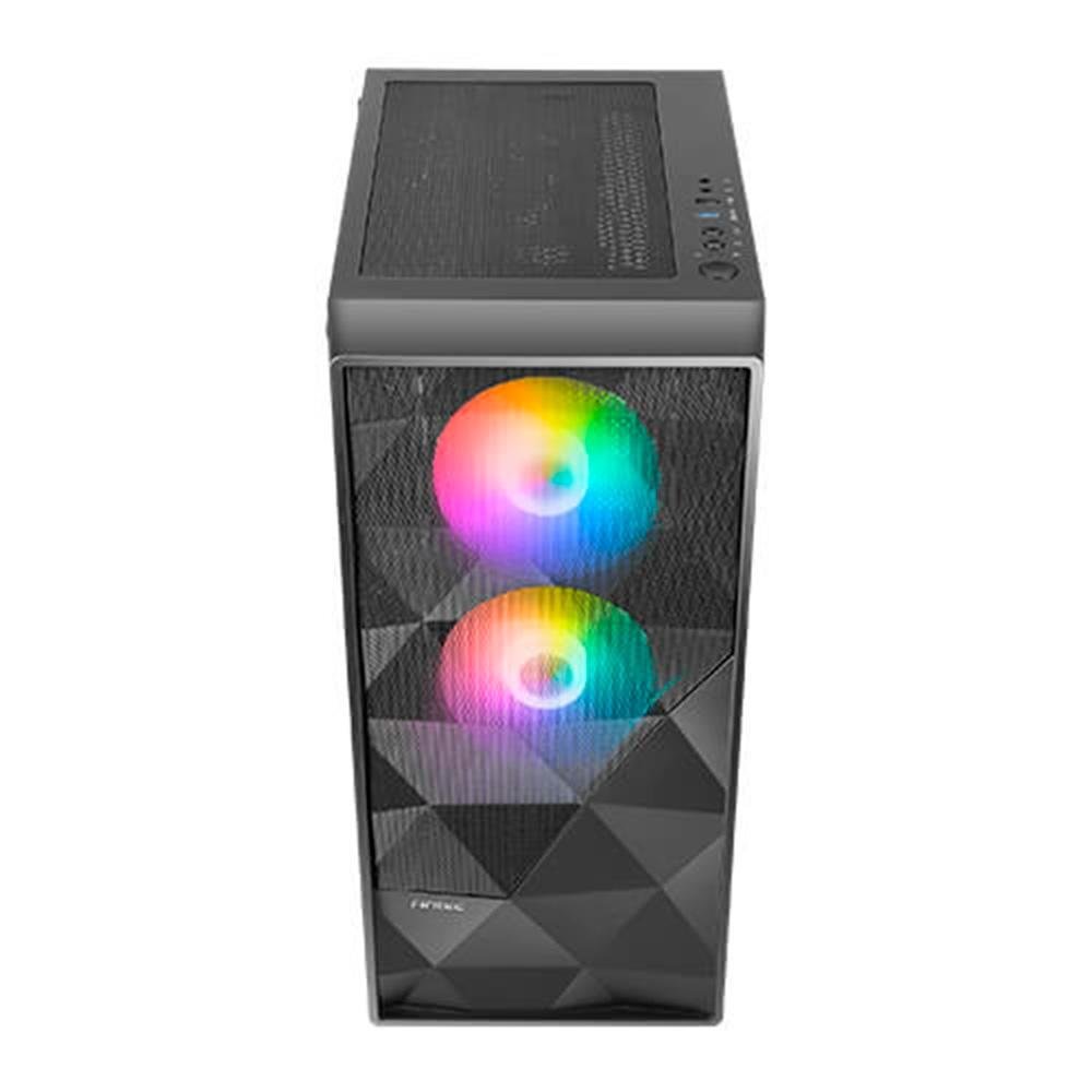 Gabinete Gamer Antec NX270 Elite, Mid Tower, ATX,  Lateral em Vidro Temperado, 3 Coolers Fans ARGB, Preto - NX270