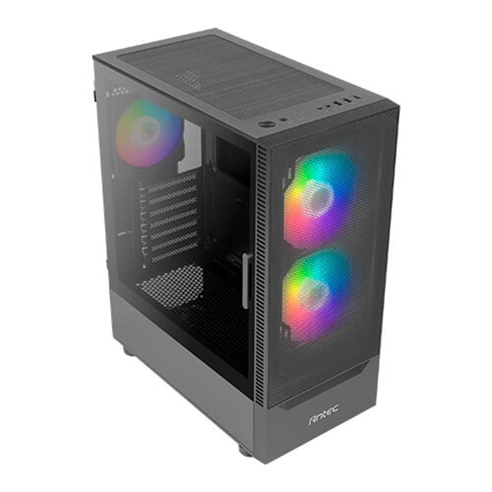 Imagem 2 de 10 do produto Gabinete Gamer Antec NX410 V2, Mid Tower, ATX, Lateral em Vidro Temperado, Preto - NX410 V2