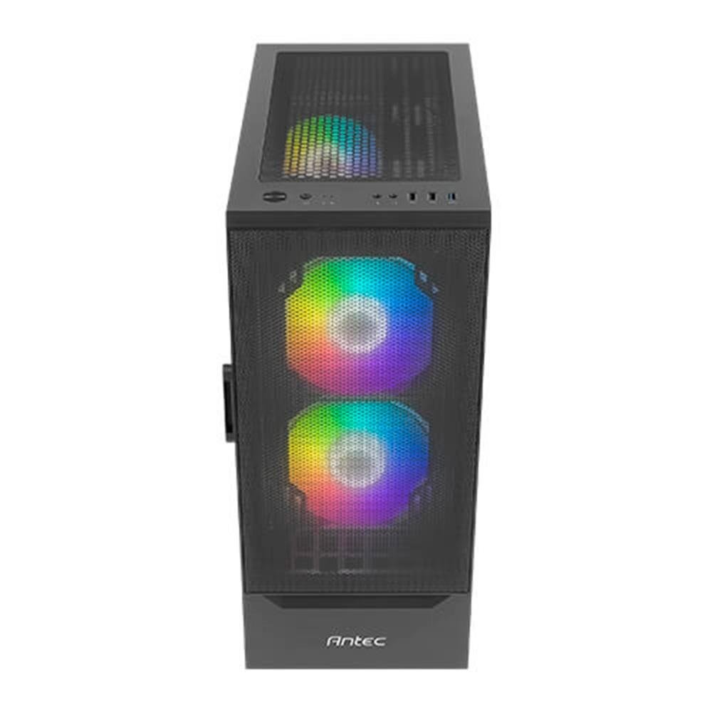 Imagem 4 de 10 do produto Gabinete Gamer Antec NX410 V2, Mid Tower, ATX, Lateral em Vidro Temperado, Preto - NX410 V2