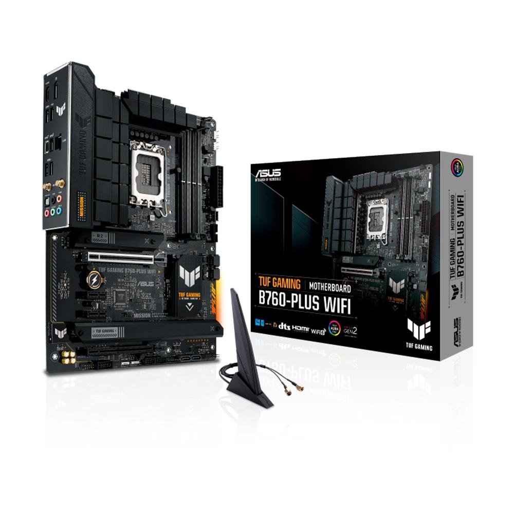 Placa-Mãe ASUS TUF GAMING B760-PLUS WIFI, INTEL, B760, ATX, DDR5, Preto - 90MB1ER0-M0EAY0 4