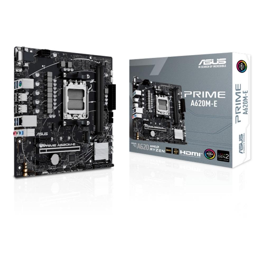 Placa-Mãe ASUS PRIME A620M-E, AMD AM5, A620, mATX, DDR5, Preto - 90MB1F50-M0EAY0 4