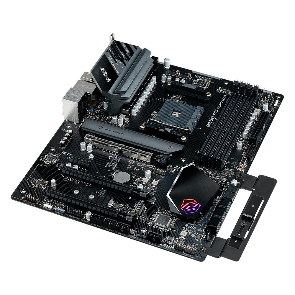 Imagem 4 de 4 do produto Placa-Mãe ASRock Phantom Gaming B550 PG Riptide, AMD B550 , ATX, DDR4, Preto - 90-MXBGH