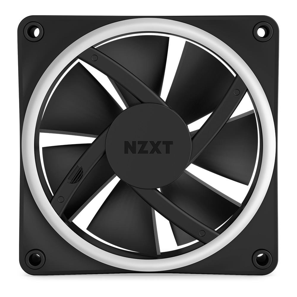 PC用ファン・クーラー NZXT F120RGB DUO 120mm INTERNAL USB HUB Kit Fan Com 3 Unidades NZXT F120RGB DUO, RGB, 120mm, Black