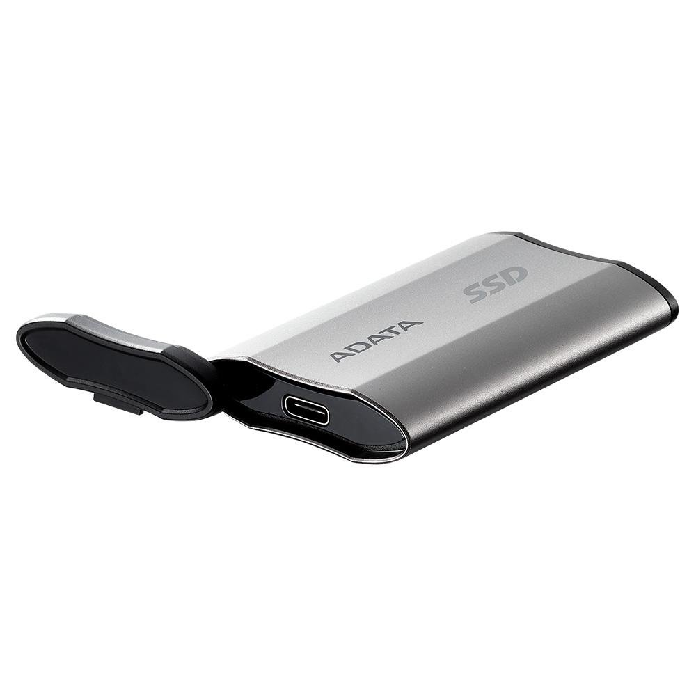 SSD Externo ADATA SD810, 1TB, USB 3.2, 1000G IP68, até 2.000 MB/s, para iPhone 15/Pro/Max, Android, Prata - SD810-1000G-CSG - view 5