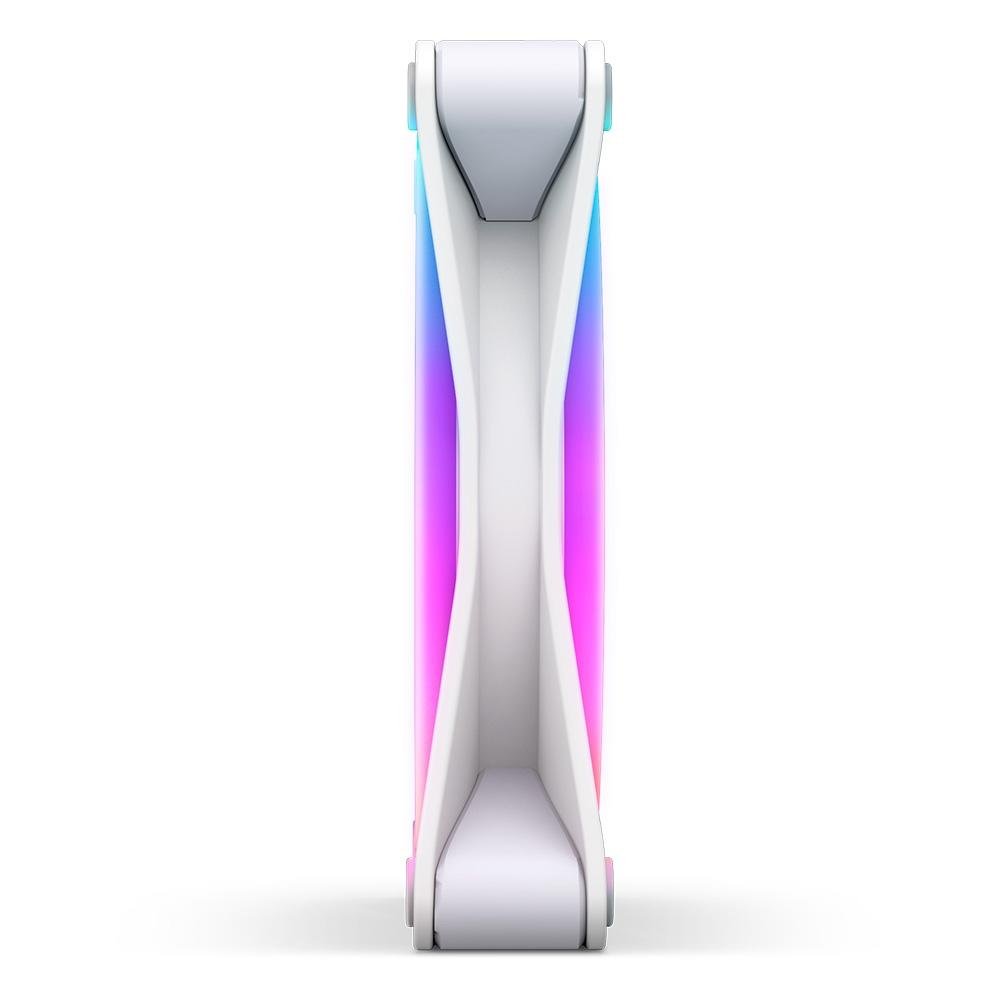 Imagem 4 de 6 do produto Ventoinha NZXT F120RGB Duo, 120mm, Led RGB, Branco - RF-D12SF-W1